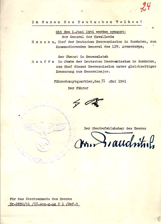 Hitler Signatures