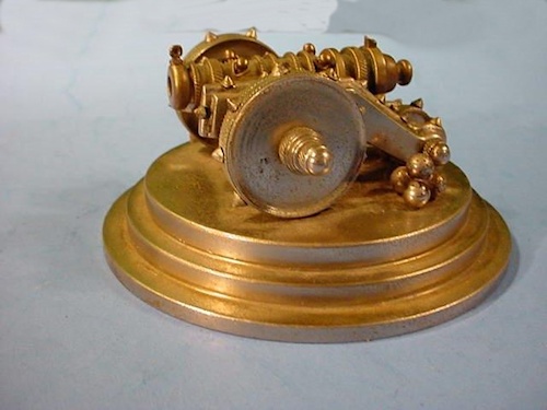 Miniature bronze cannon