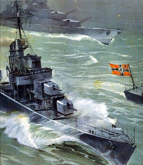 Battleship Kriegsmarine Flag