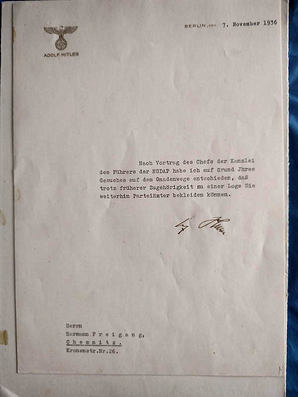 Hitler Signature