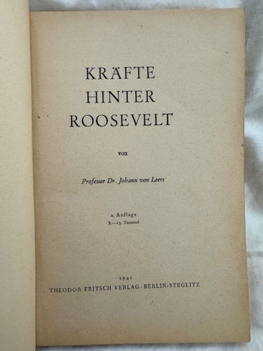 Book on Roosevelt