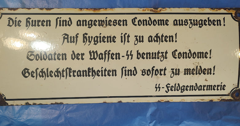 Brothel Health Sign