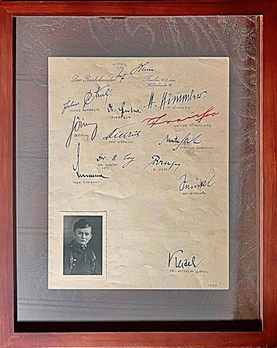 Hitler Signature with other Dignitaries
