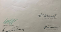 Hitler Signature with other Dignitaries