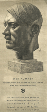 Bronze Hitler Bust
