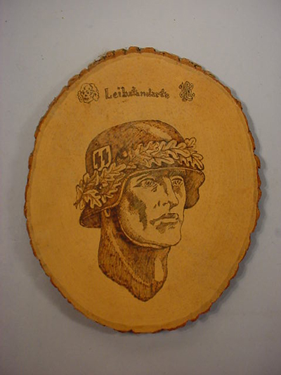 SS Soldier Wood Plaque