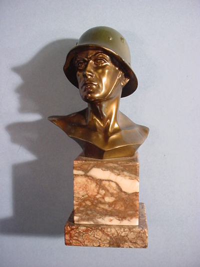 Helmeted Soldier Bust