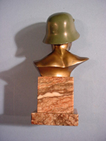 Helmeted Soldier Bust
